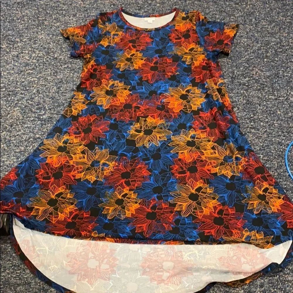 Lularoe Floral Shift Dress sz. M EUC